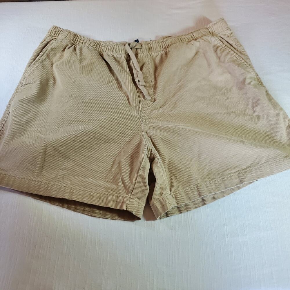 Old Navy Men's Size XL Beige Corduroy Shorts Jogger Style Casual